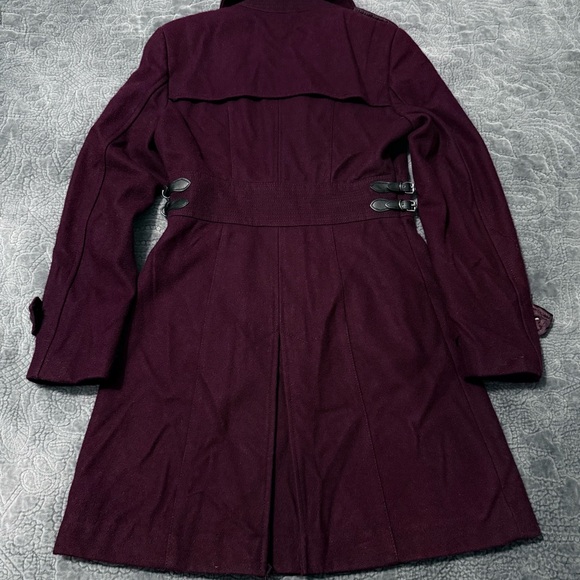 Kenneth Cole New York Deep Burgundy Pea Coat - Picture 4 of 9